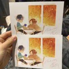 佐々木と宮野 イラストカード 2枚