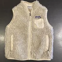 週末限定お値下げpatagonia フリースベスト 2T クリーム色