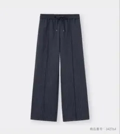 GU プルオンパンツストライプ標準丈 美品