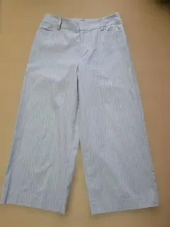 グレー　ストライプ柄 パンツ　7号のサムネイル
