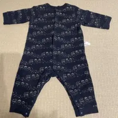 ユニクロ　長袖　ロンパース　紺色　ネイビー　80 男の子