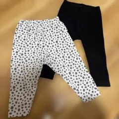 ユニクロ　ベビーパンツ　リブ　アニマル柄