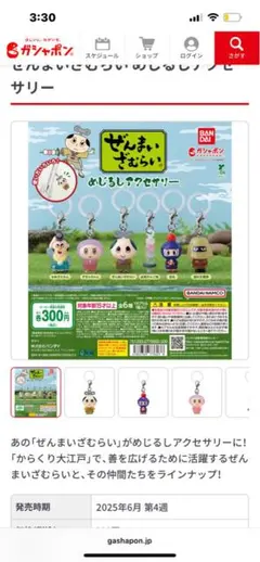 たつ様専用 ぜんまいざむらいめじるしアクセサリー　なめざえもん　必笑だんご剣