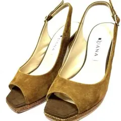 【極美品】DIANA 春夏秋ミュール　23.5センチ