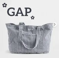【レア希少】完売品ꕥ新品未開封ꕥ GAP ロゴトートバッグ　ブラック 希少レア】ꕥ新品未開封ꕥ GAP ロゴトートバッグ ブラックギンガム
