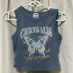 Avail パット付きノースリーブ 韓国系 ブルー