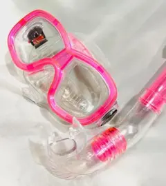 【新品/未使用】シュノーケルとスイムゴーグル セット【ピンク】