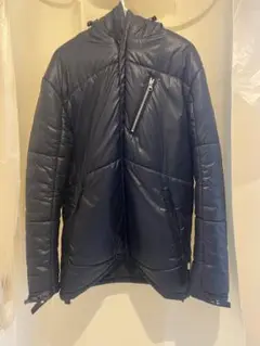 oldStussy Authentic 黒 M ダウンジャケット フード付き