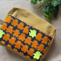 外ポケット付き　オムツポーチ｟イエロー｠