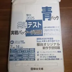 駿台 2025 青パック 共通テスト 問題集