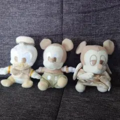 ミッキー・ドナルド ぬいぐるみ3体セット