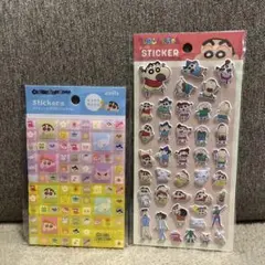 ♡クレヨしんちゃんタイルシール＆クレヨンしんちゃんぷっくりシール♡３枚セット