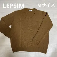 レプシムセーターレディース　ニット　Ｍサイズ　茶色　ブラウン