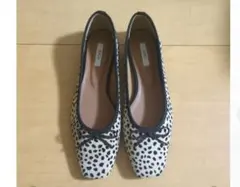 【EVOL】ソフトスクエアトゥバレエシューズ レオパード