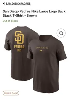 未使用品　NIKE サンディエゴ　Tシャツ　Lサイズ