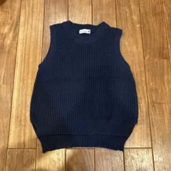 branshes キッズ ニットベスト ネイビー 110cm