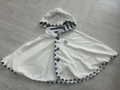 ミキハウス　フード付きポンチョ　70-90サイズ