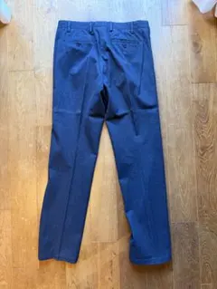 グレー ストライプ スラックス　グリーンレーベルリラクシング