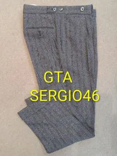 美品 GTA SERGIO ツイート ヘリンボーン柄 GRAY 46サイズ