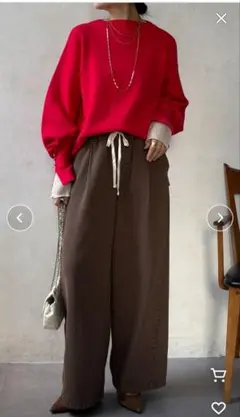 Web限定　ミラノリブトップス　doudou