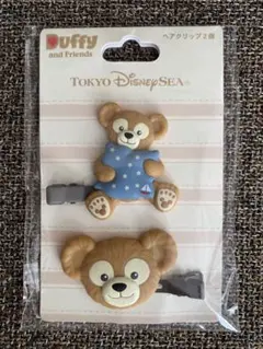 ディズニーリゾート　ディズニーシー　ダッフィー ヘアクリップ 前髪ピン