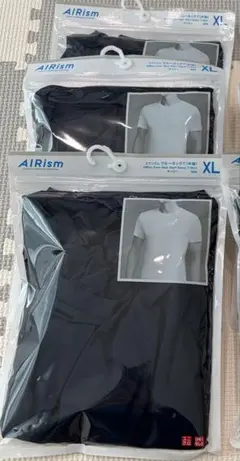 AIRism Tシャツ XLサイズ ネイビー3枚セット