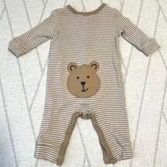 【baby GAP】ボーダーロンパース　70cm