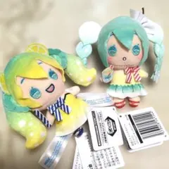 初音ミク×シナモロール マスコット クリームソーダ＆レモンソーダ 2個セットのサムネイル