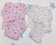 長袖 パジャマ 90 薄手 春 夏 女の子 お花