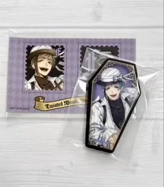 ツイステ フロイド キャラバッジコレクション 切手風シール 2点セット