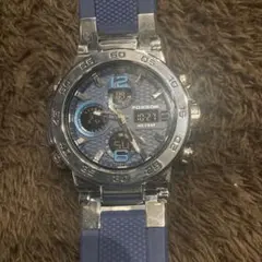 FOXBOX クロノグラフ 腕時計 ブルー