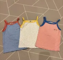 プチバトー キャミソール 3枚セット 86㎝