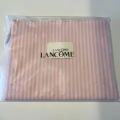 LANCOME ランコム フラットポーチ ピンク ストライプ