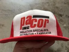 超激レアプリント企業系トラッカーキャップ