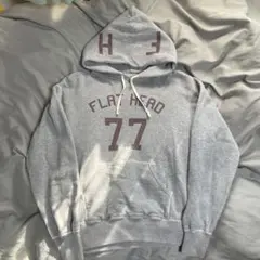 the flat head フーディー　パーカー　染み込みプリント