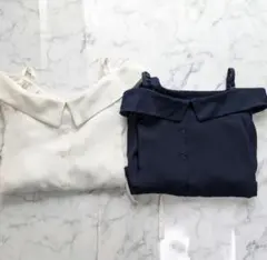 オフショルダーシャツ 2色セット　INGNI　イング