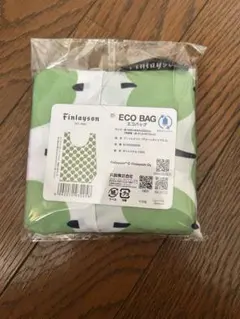 Finlaysonフィンレイソンエコバッググリーンオンップ未使用匿名配送青りんごのサムネイル
