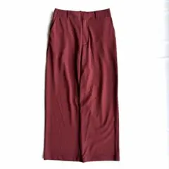 Lounge wear ボルドーパンツ L ワイドシルエット 楽ちん 古着