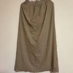 Kastane チュールベロアスカート ベージュ