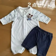 【Disney】ロンパース　50-60 男の子　ズボン付き