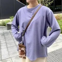 Kastane ボーダー 長袖 カットソー