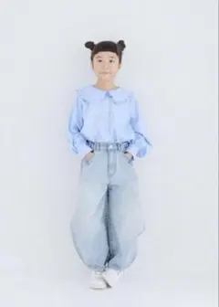 ローリーズファーム　ライトブルー デニムコクーンパンツ　サイズ1