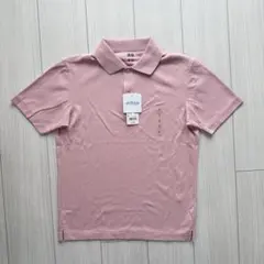 【新品】 UNIQLO エアリズムコットンカノコポロシャツ Sサイズ ピンク
