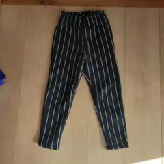 ストライプロングパンツ（紺）