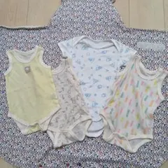 70cm　ベビー肌着（西松屋メッシュ3、ユニクロ普通1）