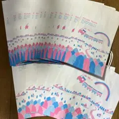 ヴィンテージ　紙袋 245・レトロデザイン 薬袋 各20枚 計40枚セット ラッピング