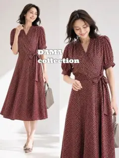 DAMA collection 麻100% ストライプ ノースリーブワンピース - メルカリ