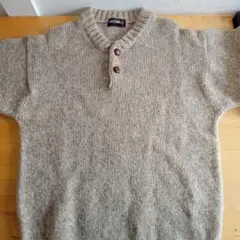 美品　LUCKY STRIKE ベージュ ポロネックセーター LL おしゃれ