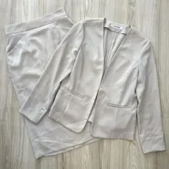 【美品】ナチュラルビューティーベーシック 23SS セットアップ アイボリー M