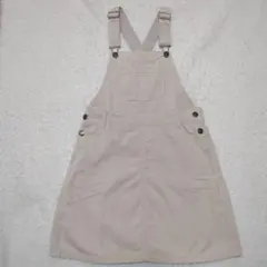 【GLOBAL WORK】　ベージュ サロペット ジャンバースカート　140cm